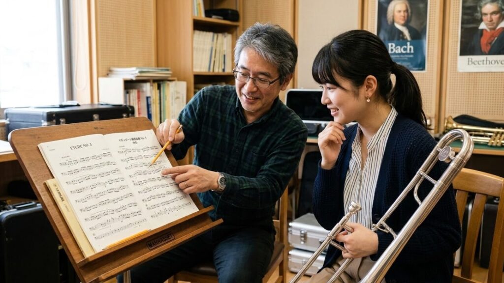 トロンボーンの楽譜の読み方！初心者向けコツと練習法